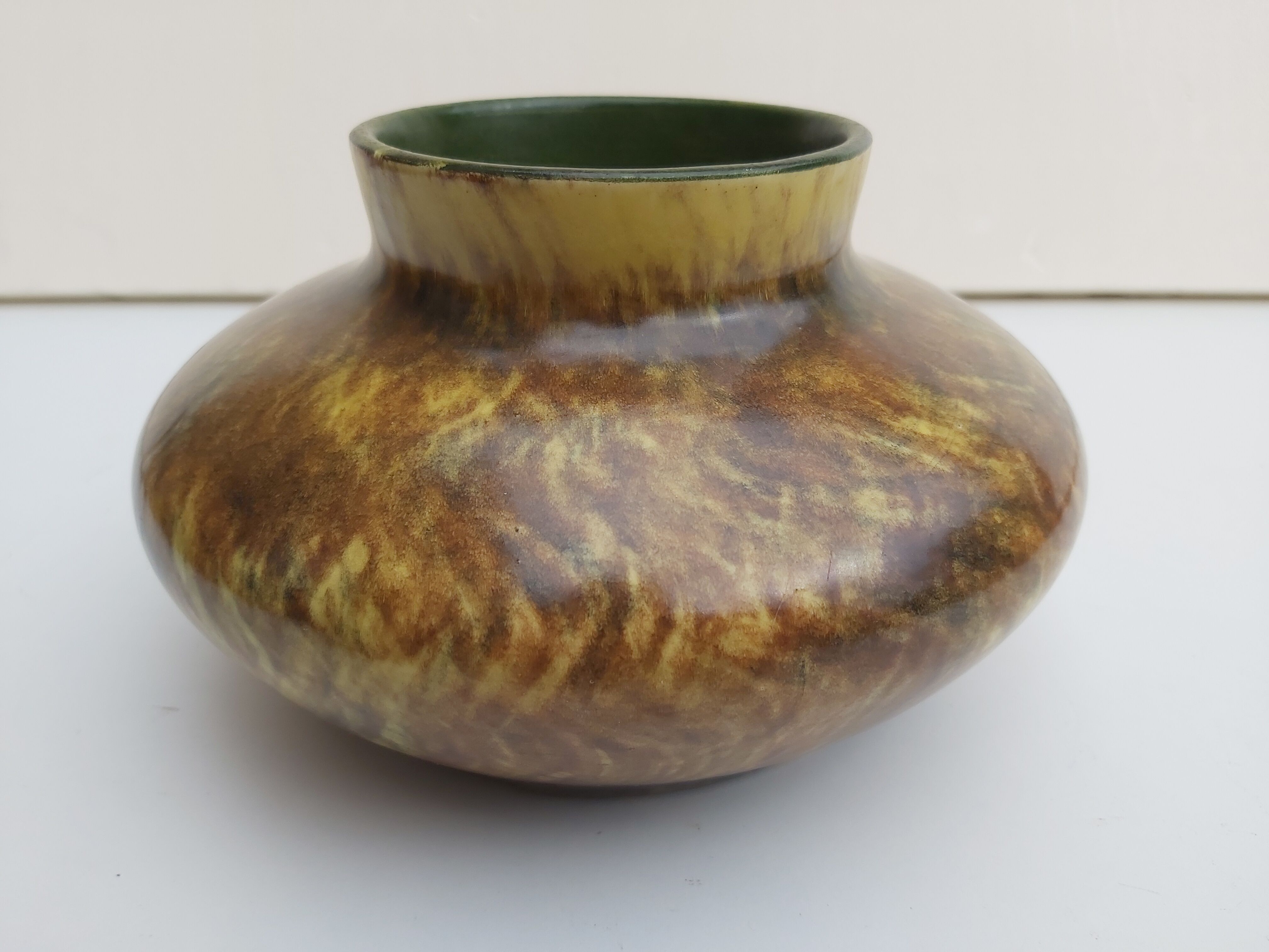 Vase St  Clément décor main