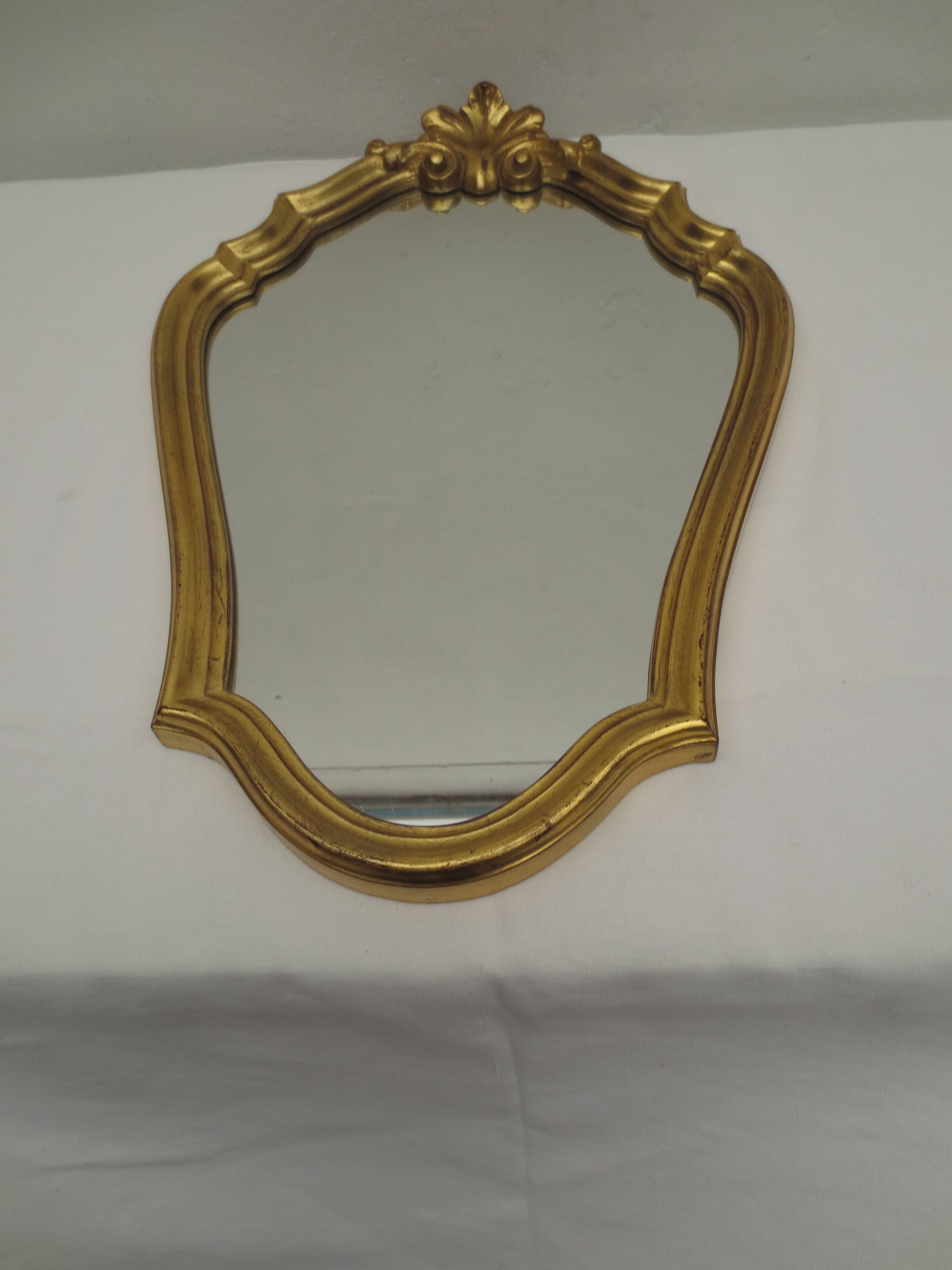 Louis XV style golden tower mirror, medium size