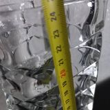 Clear glass vase