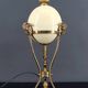 Neoclassical Lamp, Ostrich Egg & Bronze Animal Mount, c. 1900