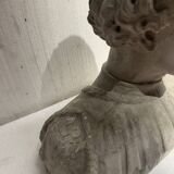Sculpted plaster cast Bust of a young man 20th century