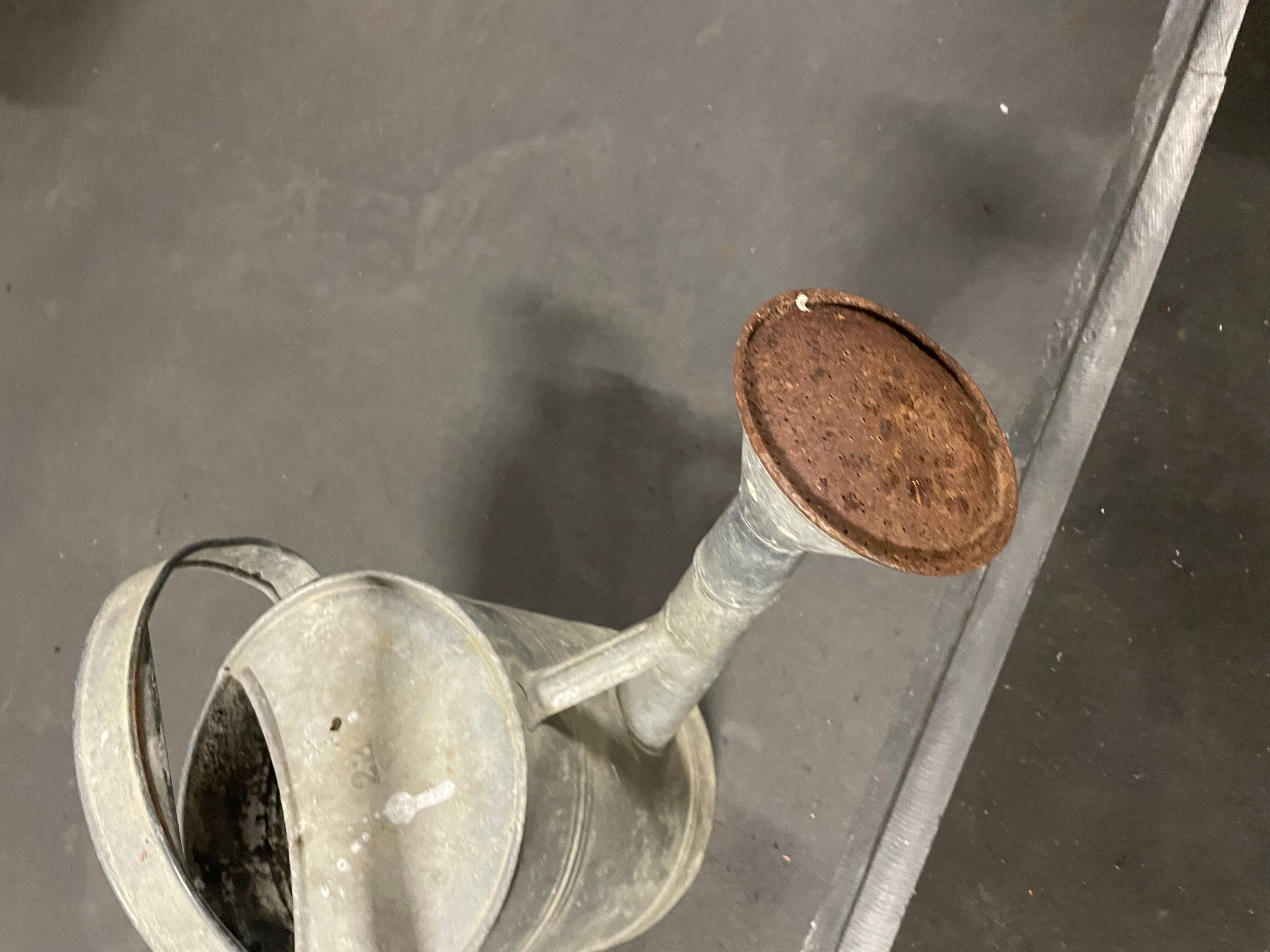 Zinc watering can