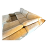 Canapé d'angle modulable pluche blanc 7 éléments