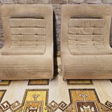 Pair of vintage 70s armchairs
