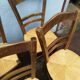 Lot de chaises en paille