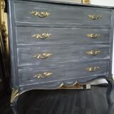 Patinated chest of drawers Louis XV style