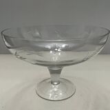 Coupe en verre ciselé
