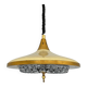 Retractable metal and  glass pull down pendant