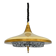 Retractable metal and  glass pull down pendant