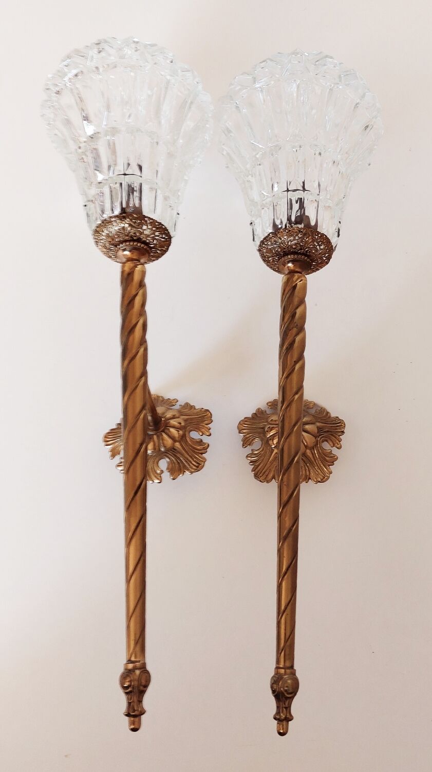 Pair of vintage sconces 50s