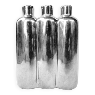 Vintage Vase • Chrome Ceramic • 1980