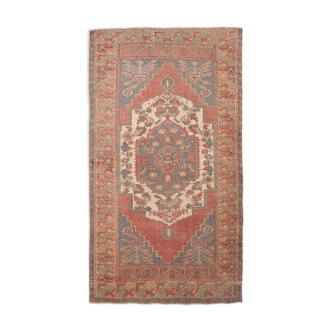 Tapis persan vintage 4x7, tapis persan rouge