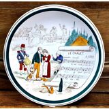 7 anciennes assiettes à dessert Creil et Montereau Terre de fer