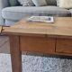 Vintage rectangular wooden coffee table