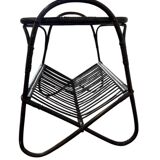 Table d'appoint vintage en rotin / table d'appoint / table à plantes