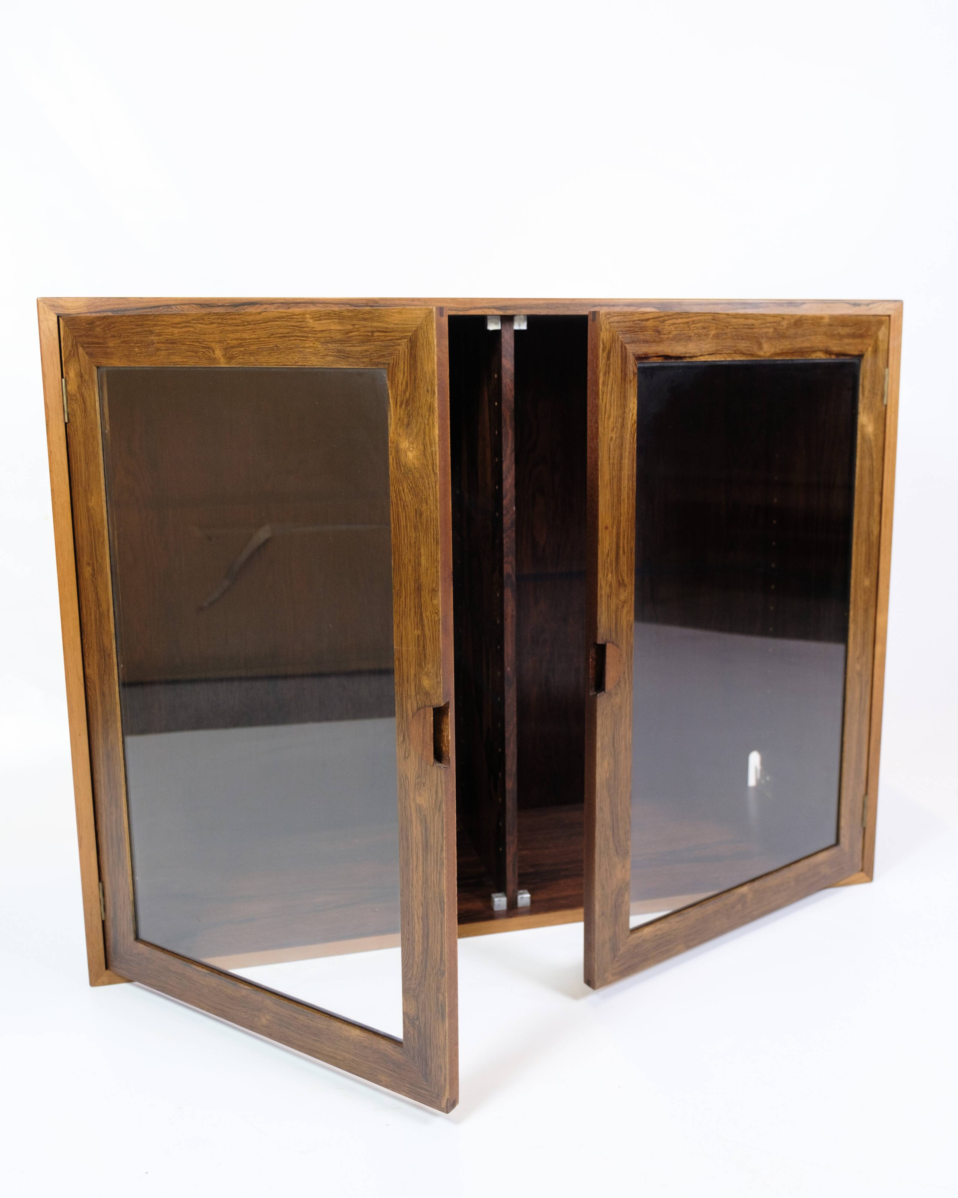 Display Cabinet Made In Rosewood, Danish Design From 1960s