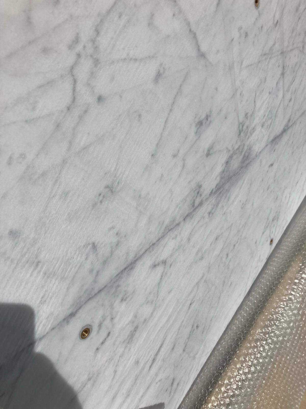 Marble table with tulip base