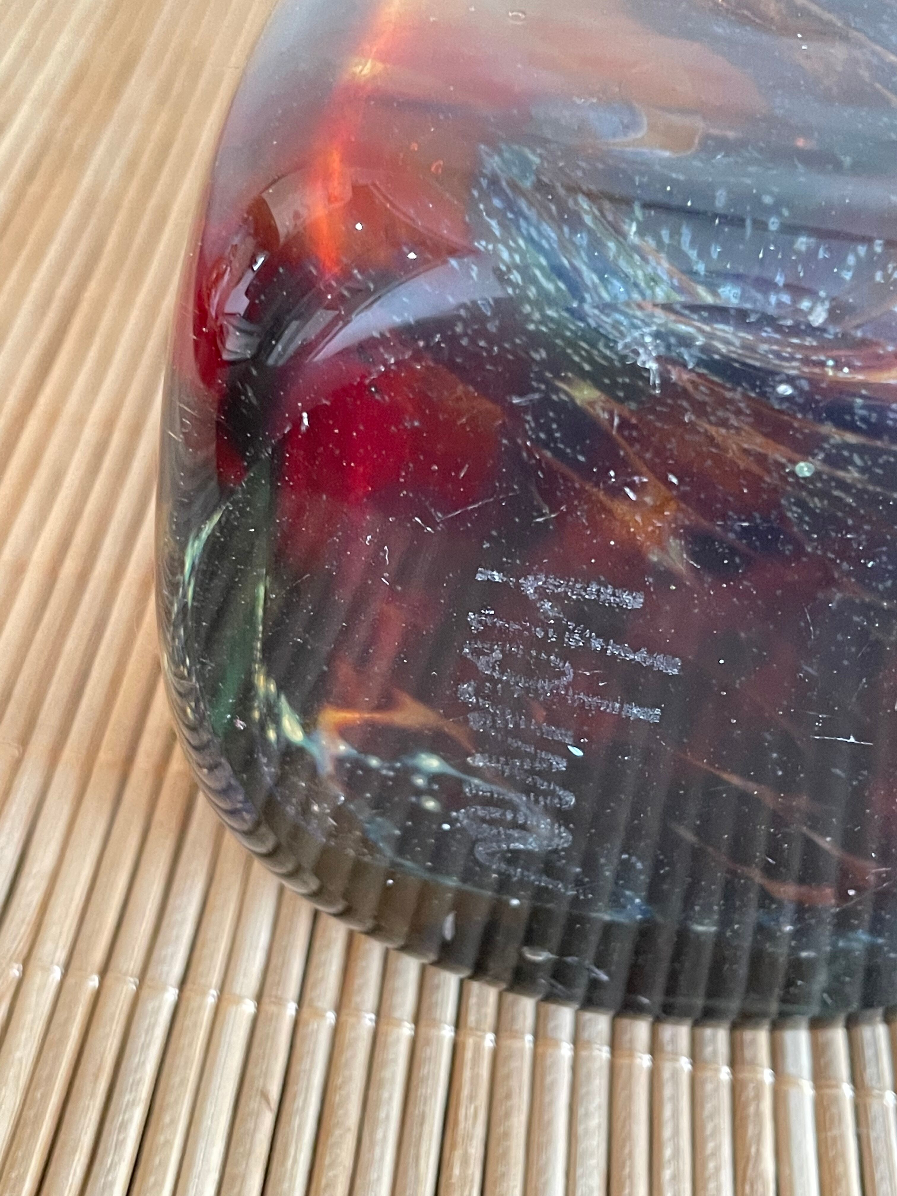 Mdina 1970 vase in blown glass