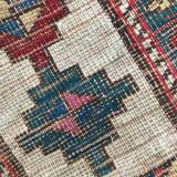 Tapis ancien caucasien kazak couloir 102x274 cm