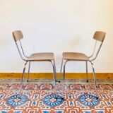 Pair of chairs in formica