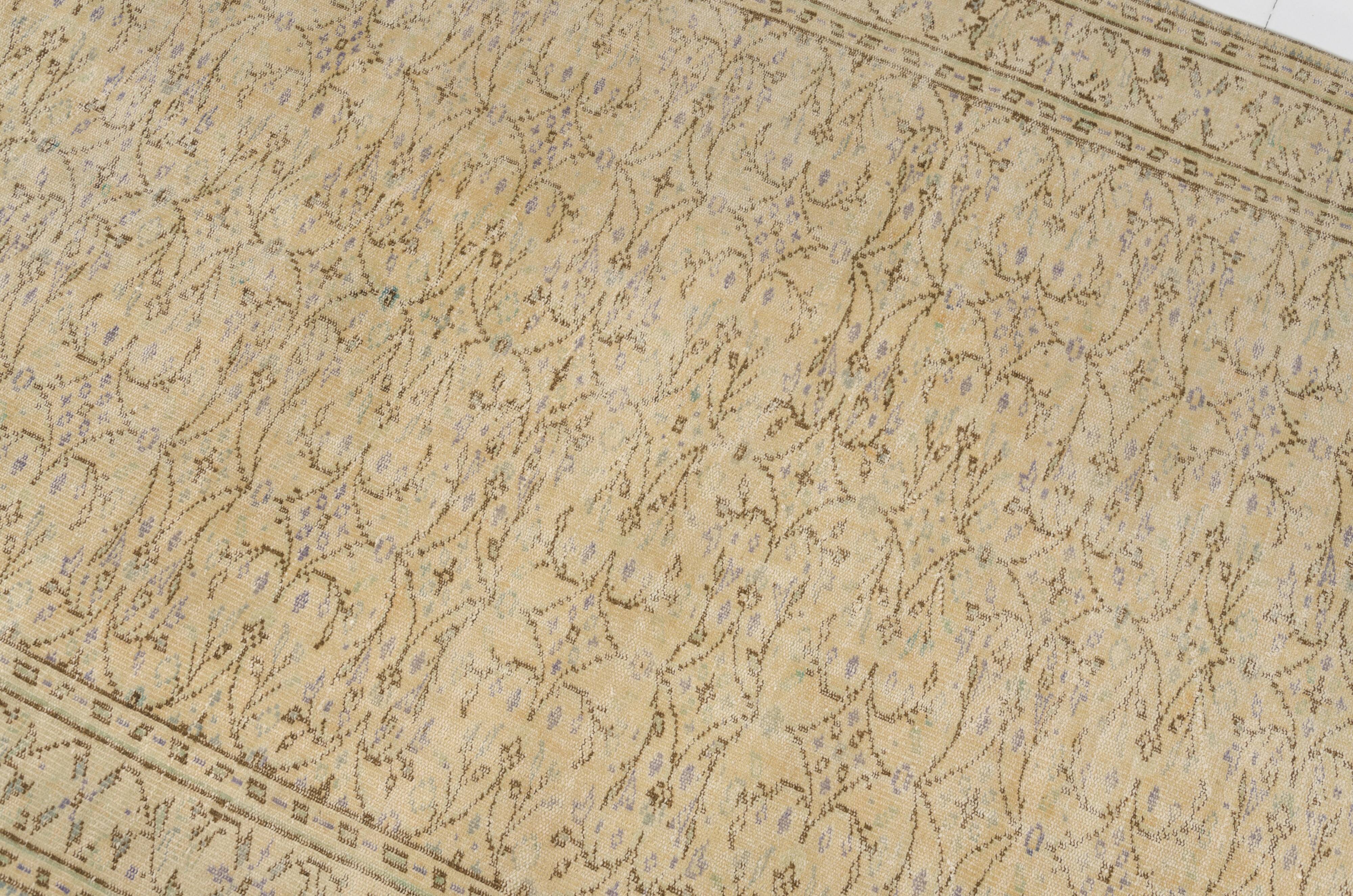 Handknotted Floral Oushak Rug