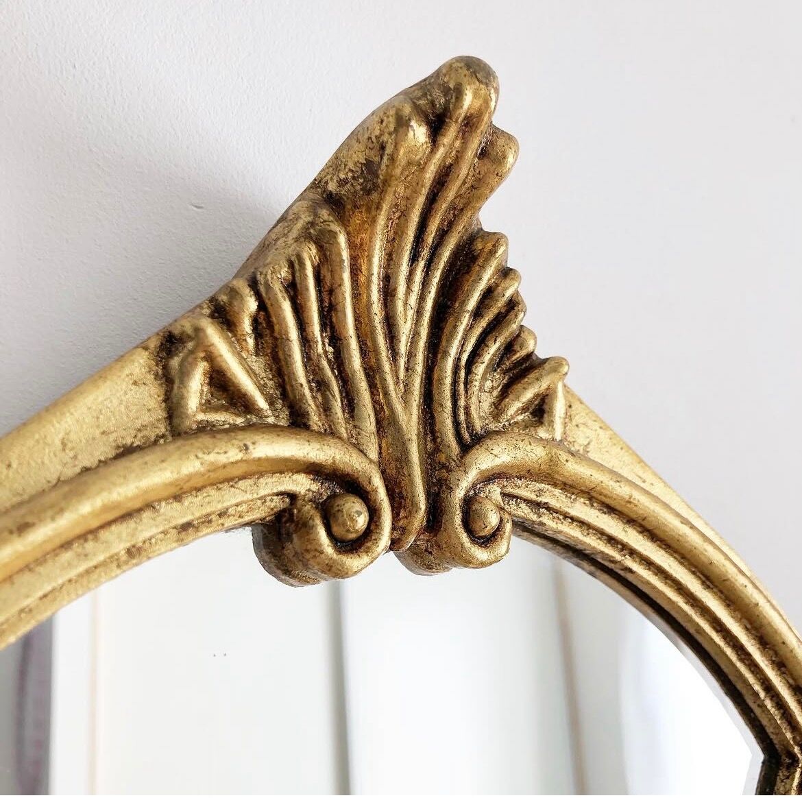 Vintage gold mirror