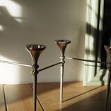 Scandinavian chrome modular candle holder 1960