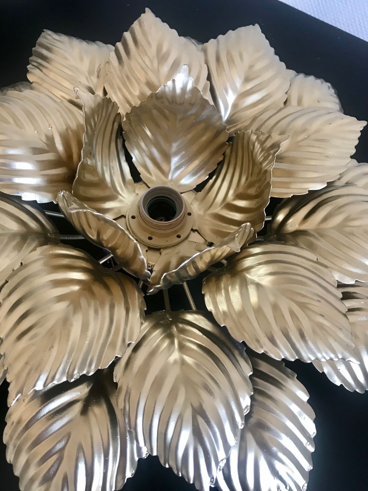 Masca golden flower applique