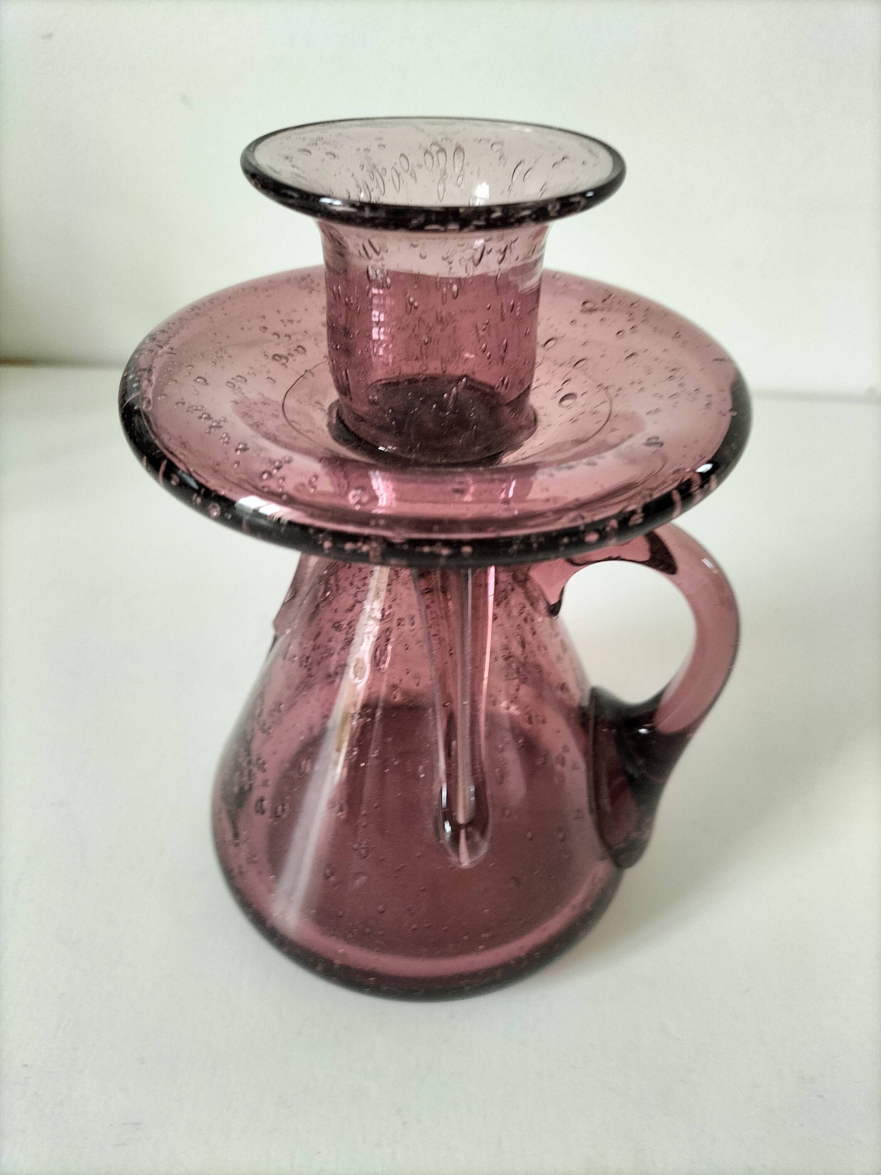 Handle candle holder signed Biot