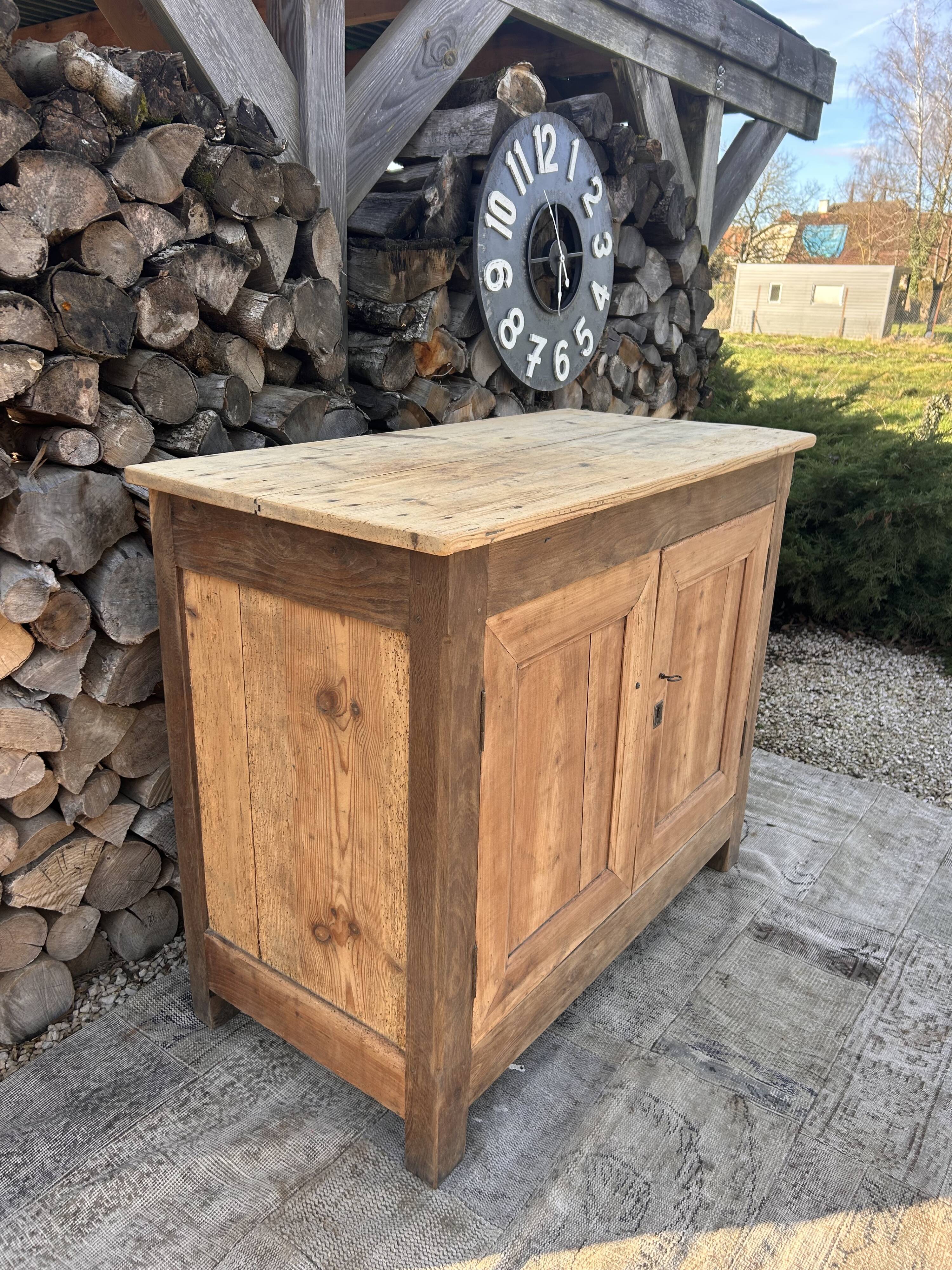Renovated wooden sideboard