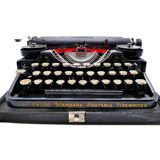 1926 new tape revised black tape underwood typewriter 3 bank
