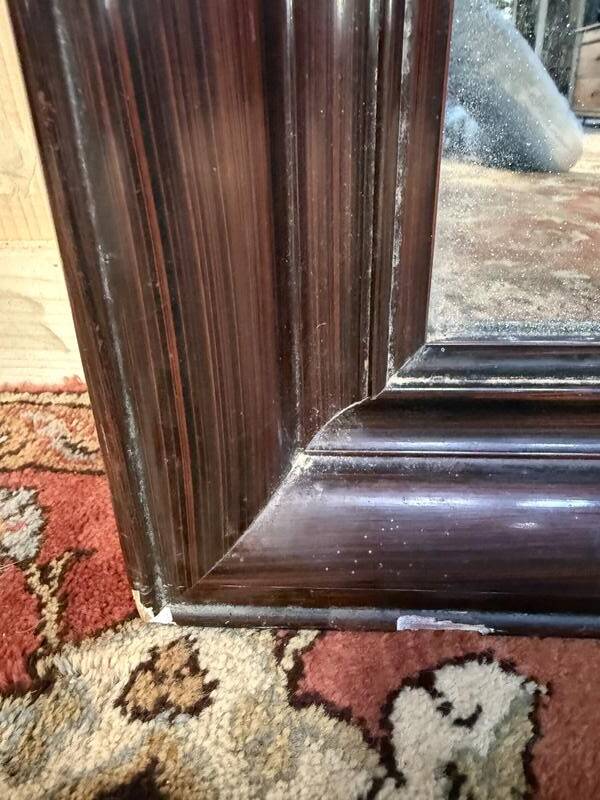 Miroir en bois style Palissandre miroir mercure.