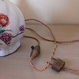 Antique lamp, in Paris porcelain, with Japanese decoration