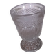 Antique glass with violets, 19th century.