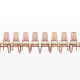 Set of 8 dining chairs by Vamdrup Stolefabrik, Denmark 1960s