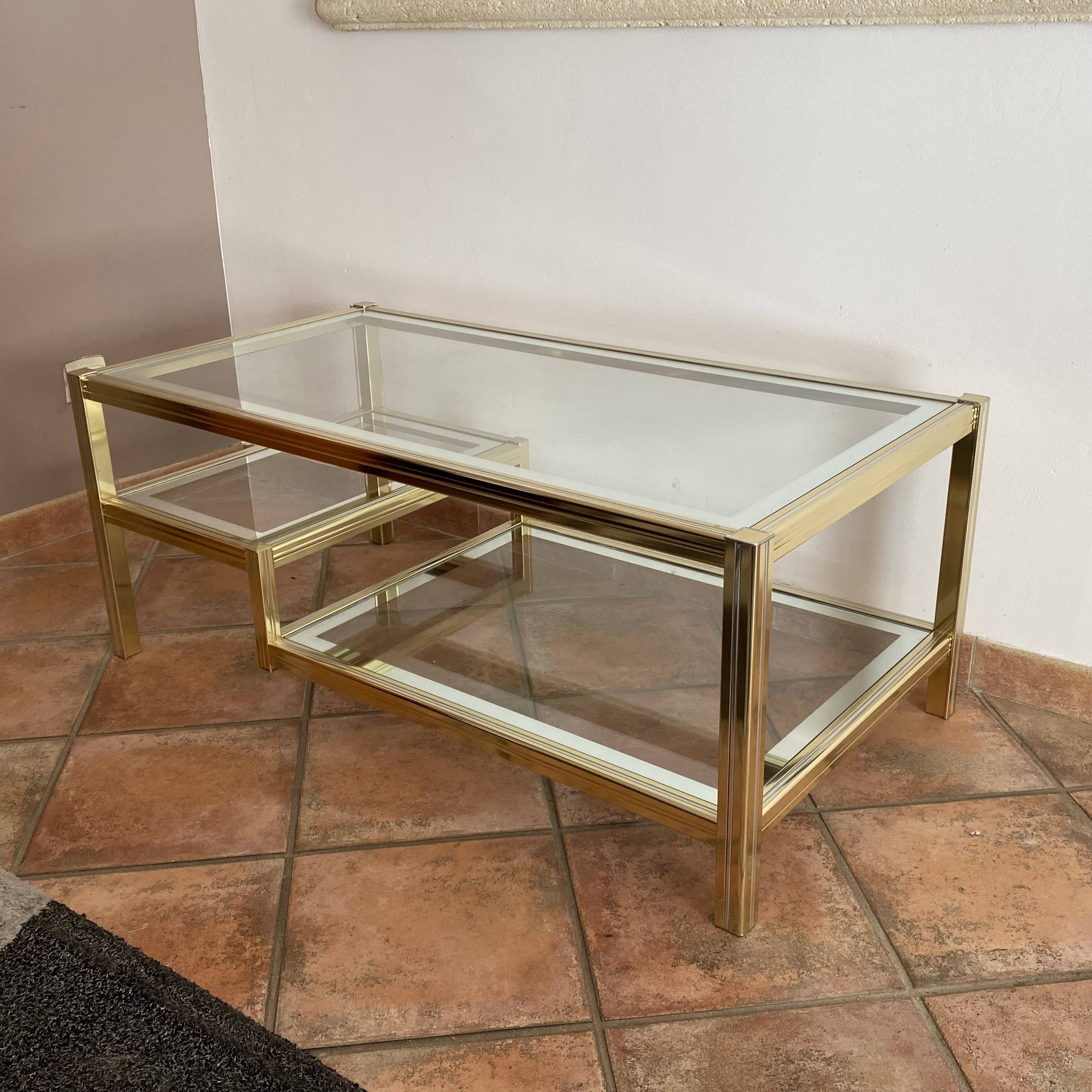 Roche Bobois coffee table. 1970. Hollywood Regency. 110x75