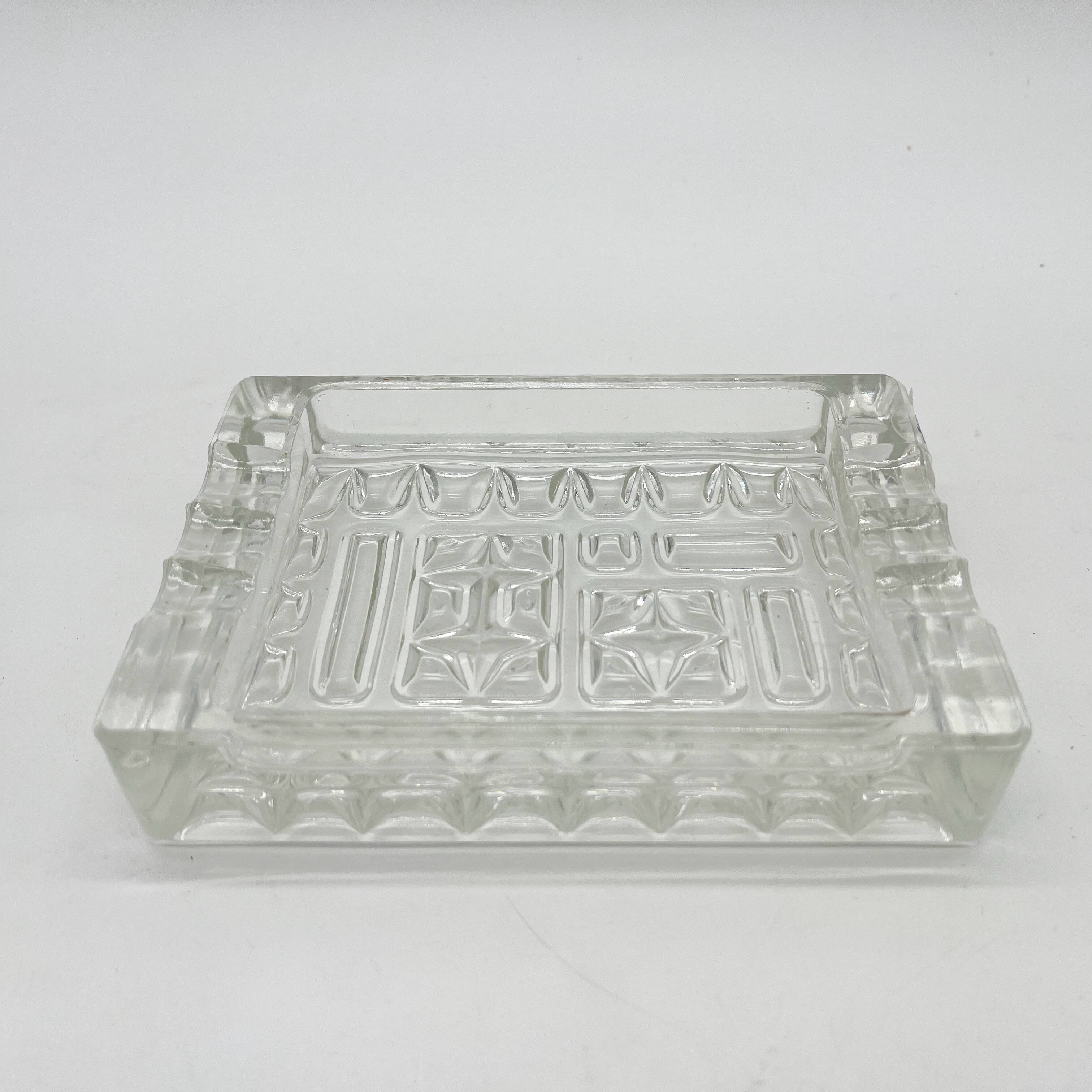 Glass ashtray by Vladislav Urban, 1960