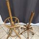 Baumann style 1960 swivel parrot coat rack in curved wood