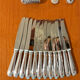 Christofle Perles, 72-piece cutlery set in silver-plated metal, excellent condition.