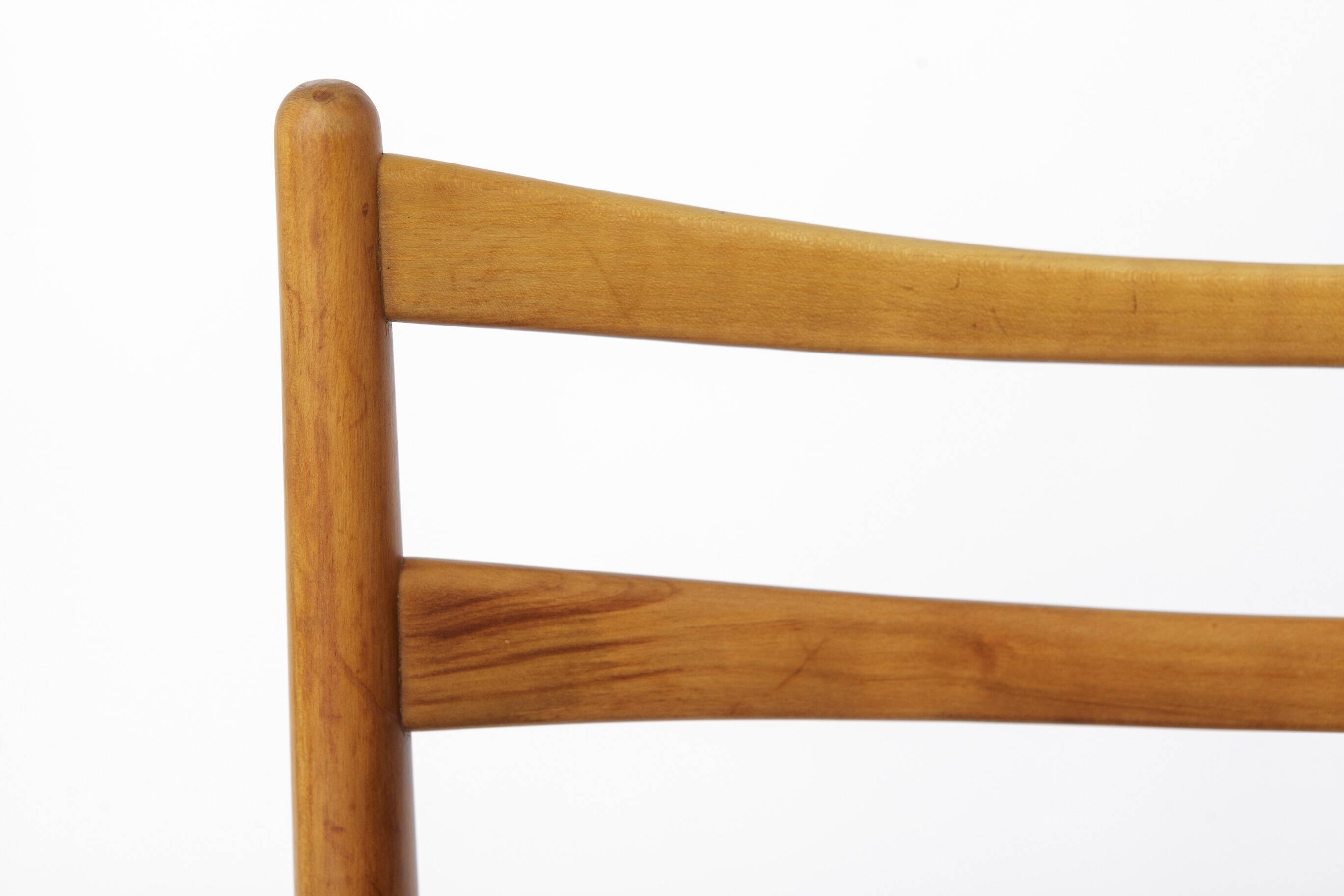 Vintage Lübke Dining Chair, Germany 1970s, Beech Wood Chair