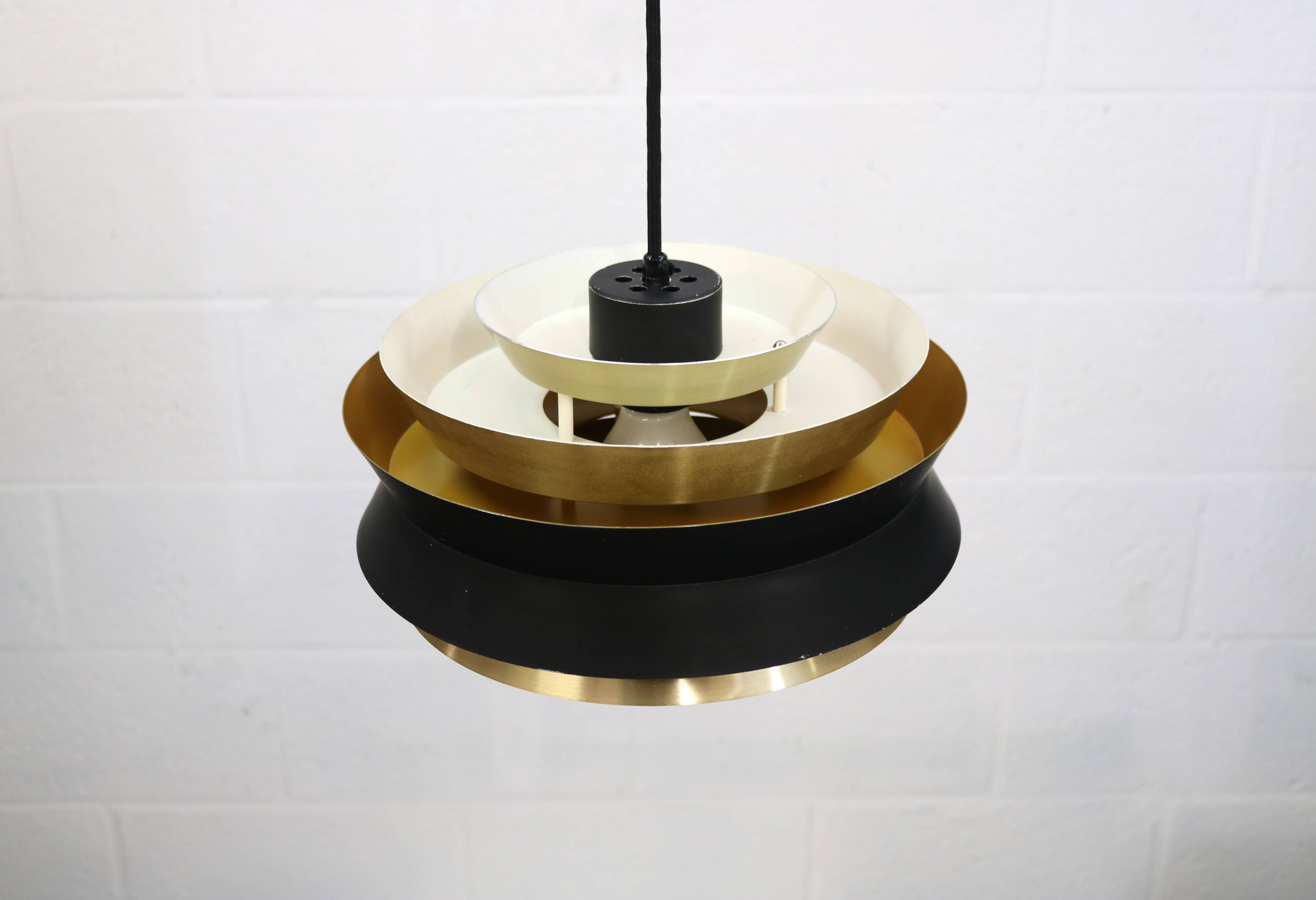 Large Swedish Lamp: Carl Thore Trava Model for Granhaga, 1970s Mid-Century