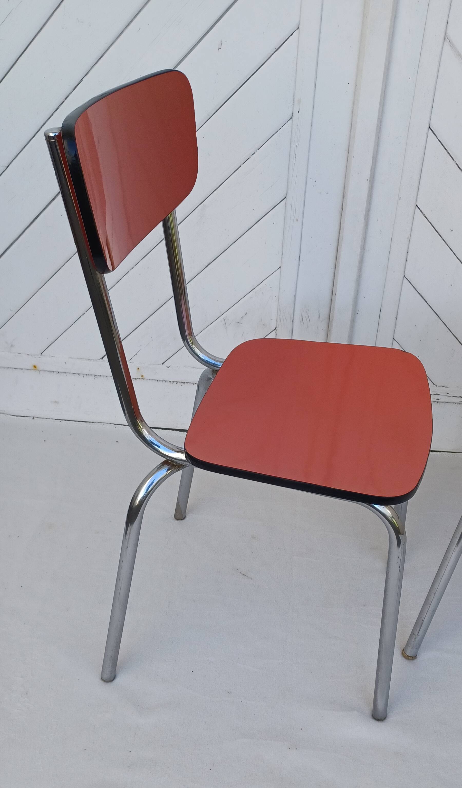 Paire de chaises en formica vintage