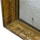 Miroir français ancien à cadre doré orné de cygnes, époque de la Restauration