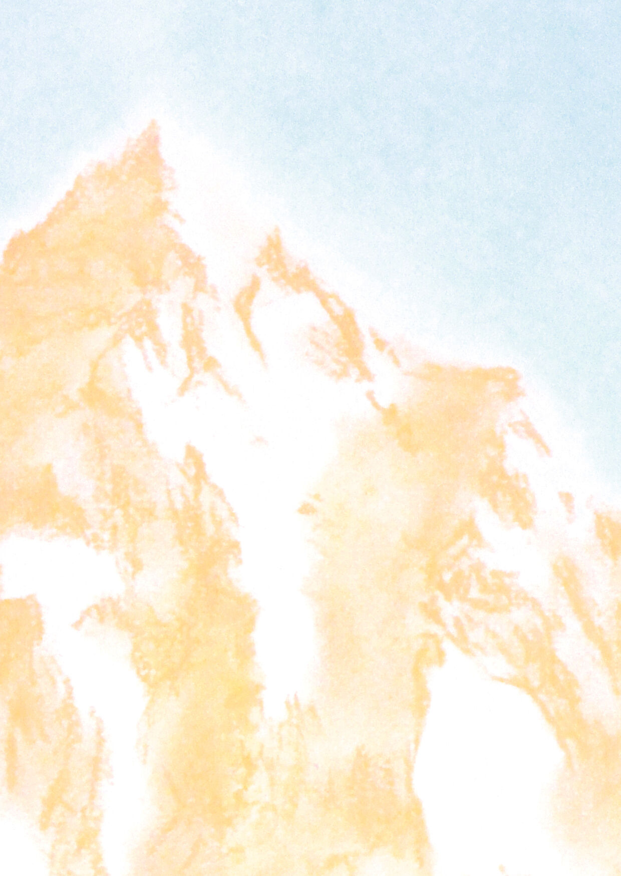Mountain Landscape "Mount Clement" - Original Drawing