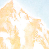 Mountain Landscape "Mount Clement" - Original Drawing