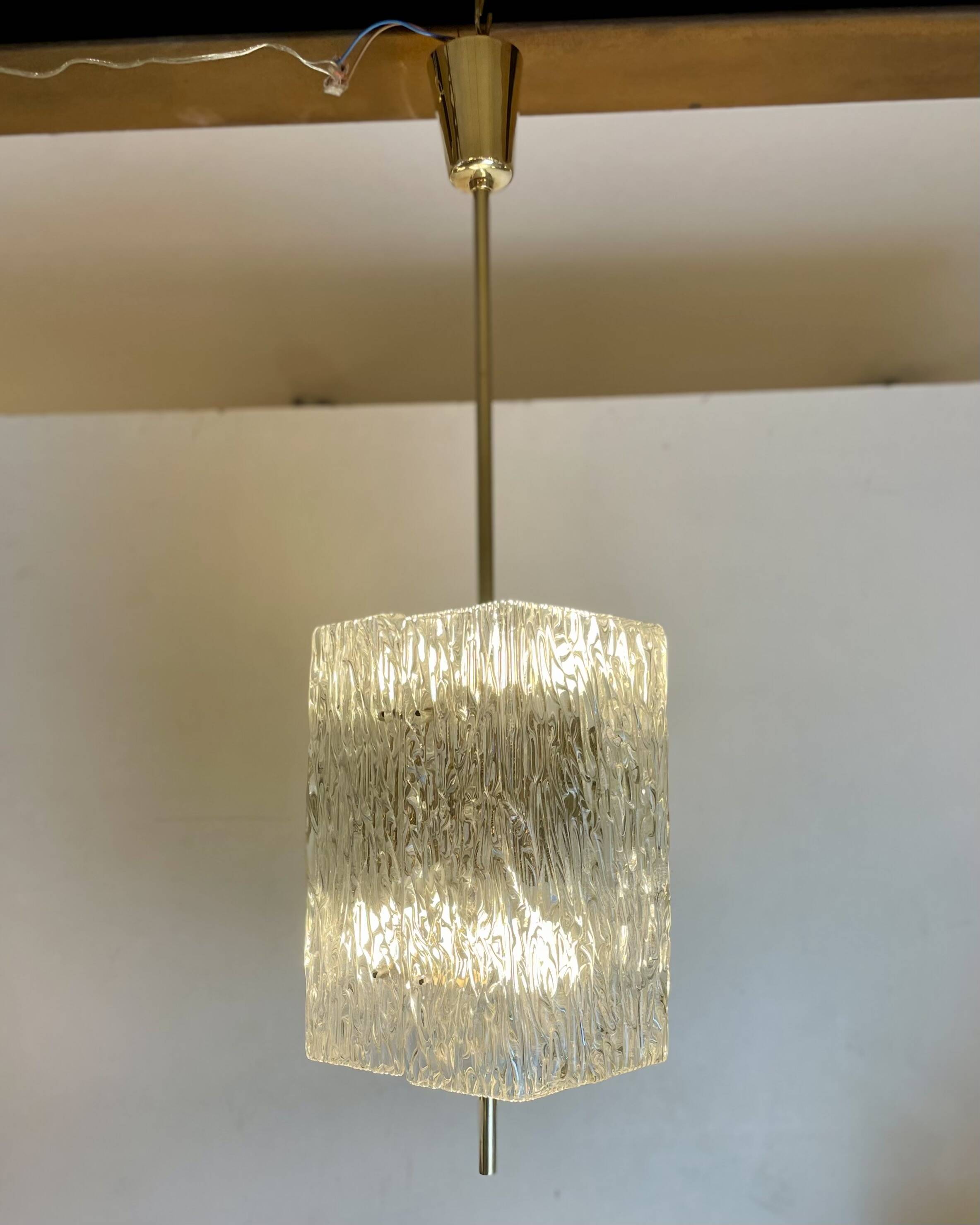 Mid-Century Pendant Lamp by J.T. Kalmar for Kalmar, 1950s