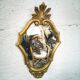 Baroque gilded mirror 50x30cm
