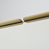 Rectangular mirror in gilded metal, circa 1970