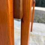 Afra and Tobia Scarpa wood and smoked glass coffee table