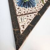 Vintage ceramic coffee table by Vallauris – floral and flat top